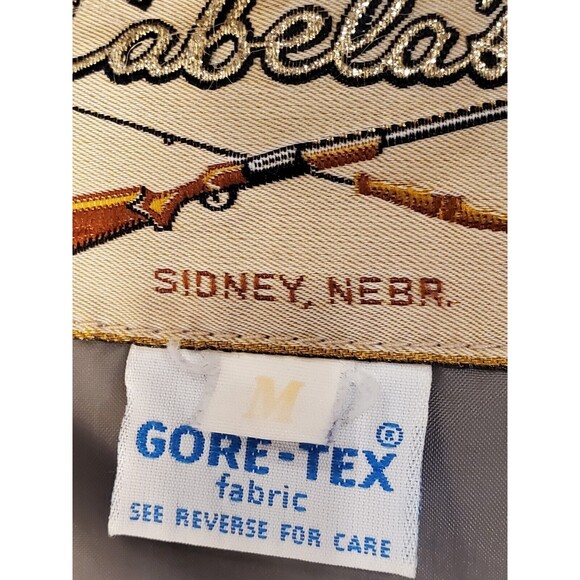 Vtg Cabelas Gore Tex Jacket Mens M Waterproof Hooded Blue Coat Zip Up Outdoor - Picture 6 of 8